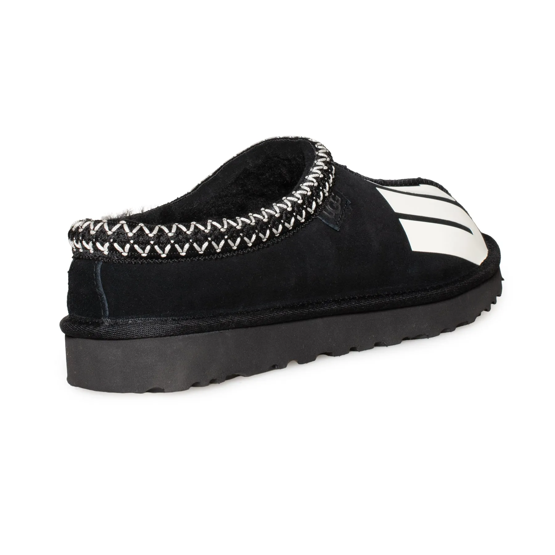 UGG Tasman Chopd Black Slippers - Men's