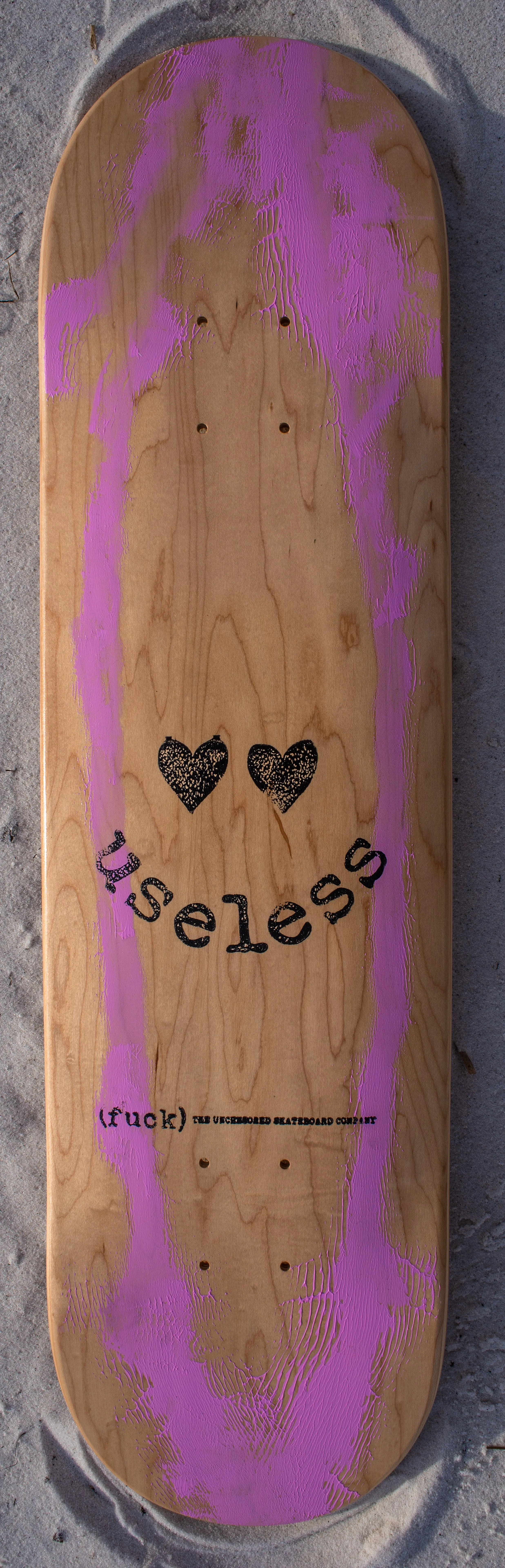 useless(fuck) Pink Line Smile 8.13 Deck