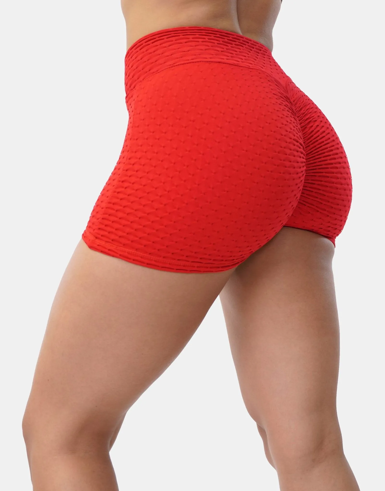 V-Waist Honeycomb Scrunch Bum Short