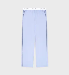 Vendome Pyjama Trousers - Sky Blue/Navy