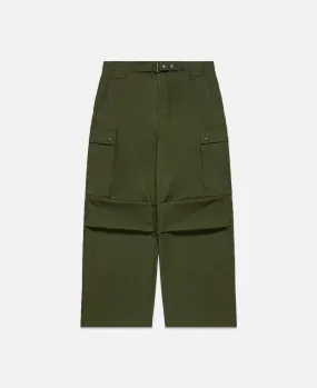 Wide Cargo Pants (Olive)