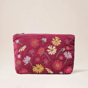 Wildflower Dry Rose Everyday Pouch