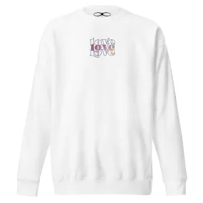 Women's Love Theme Embroidered Sweatshirt